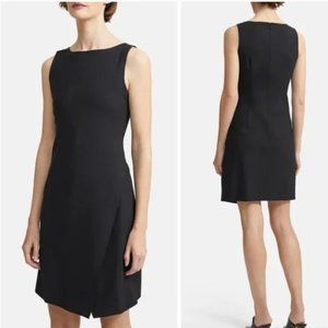 Theory Risbana Stretch Wool Sheath Dress in Black